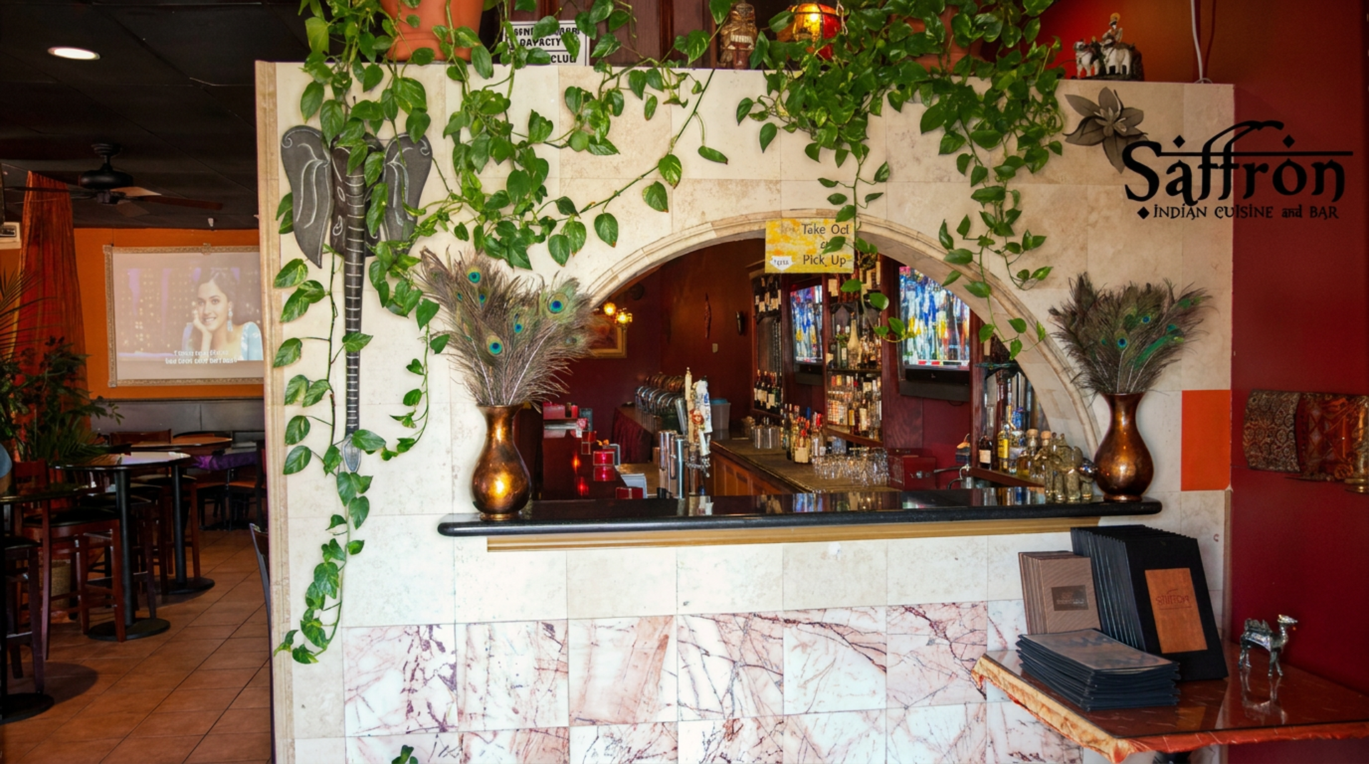 Our bar at Saffron